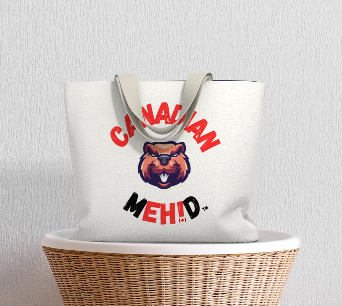 Large Basic tote, poly canvas lined - Beaver
