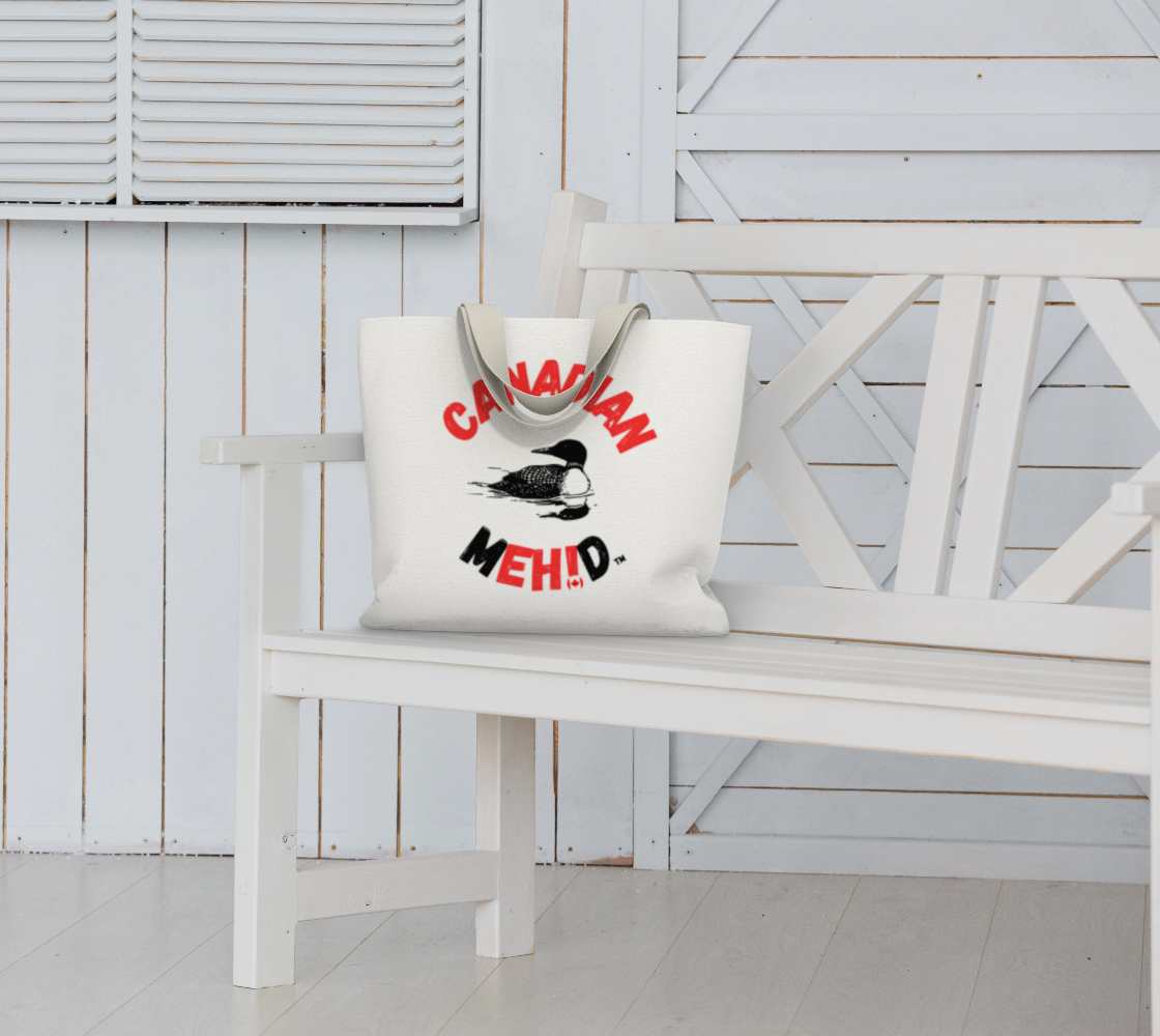 Large Basic tote, poly canvas lined - Loon