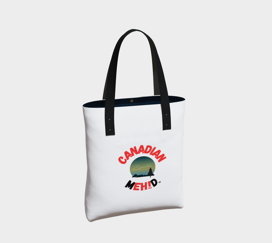 Market tote, poly canvas lined - Northern lights