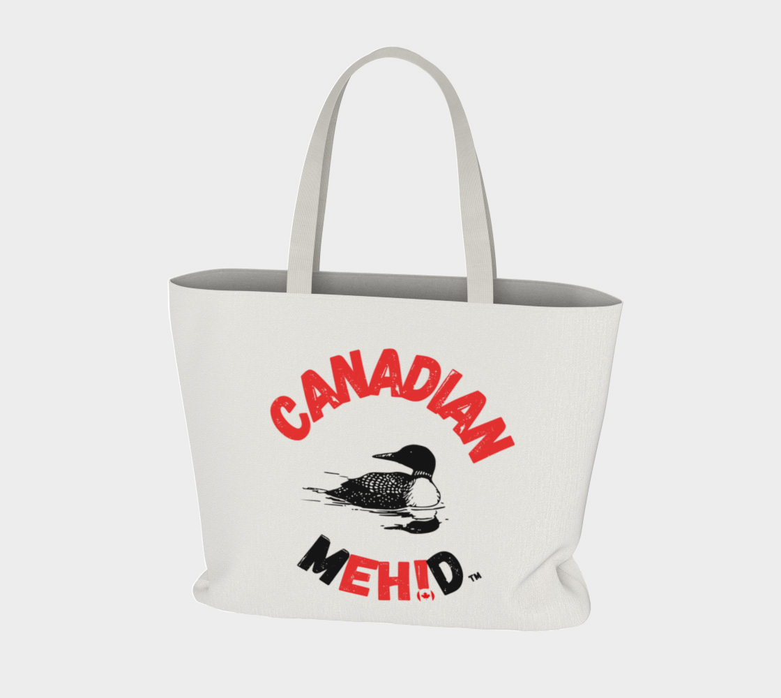 Large Basic tote, poly canvas lined - Loon