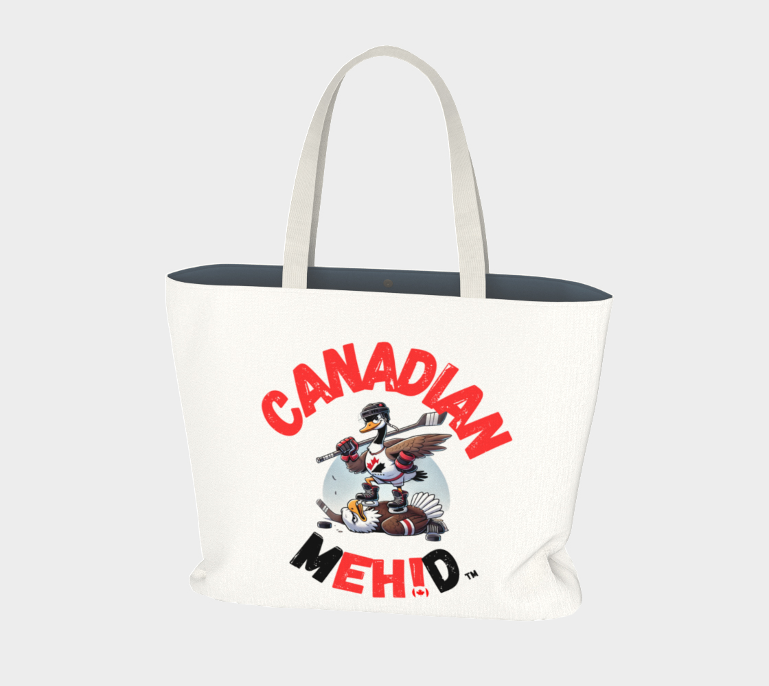Large Basic tote, poly canvas lined -Goose and Eagle