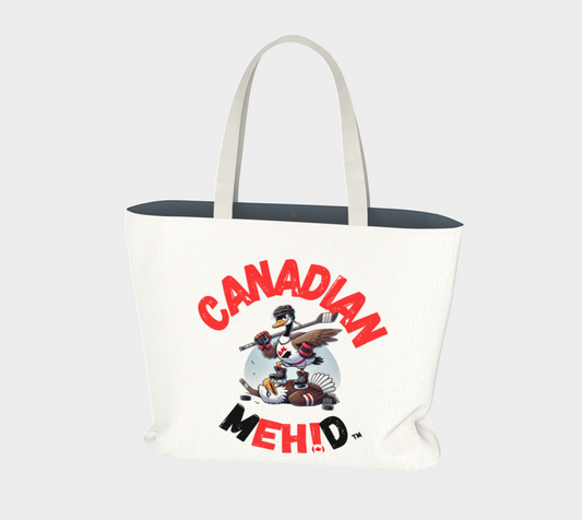 Large Basic tote, poly canvas lined -Goose and Eagle