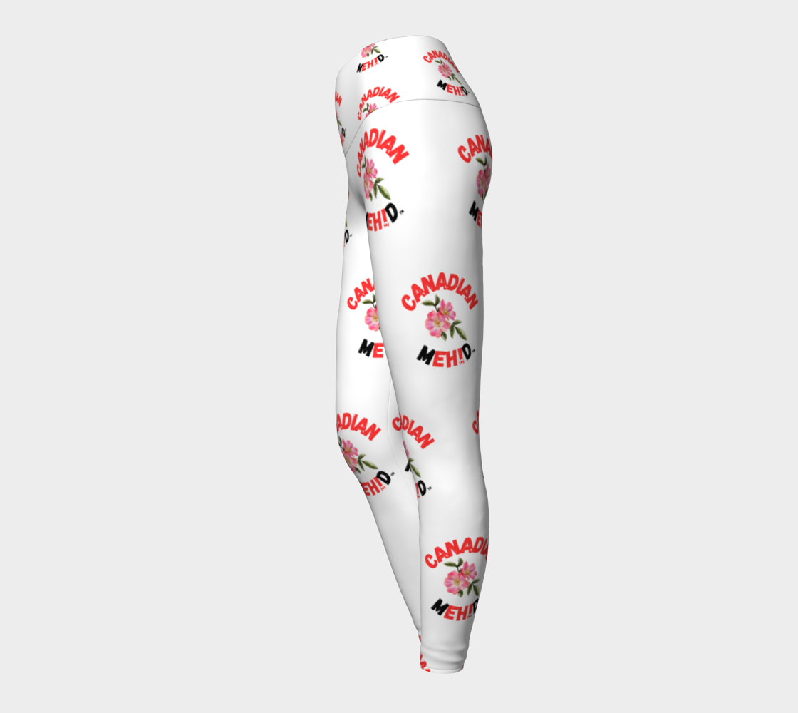 ALL OVER PRINT YOGA LEGGINGS - Alberta wild rose