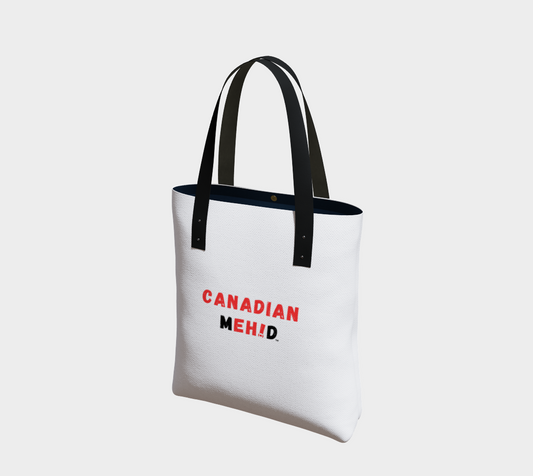 Market tote, poly canvas lined - Canadian Meh!d