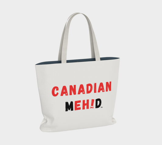 Large Basic tote, poly canvas lined - Canadian Meh!d
