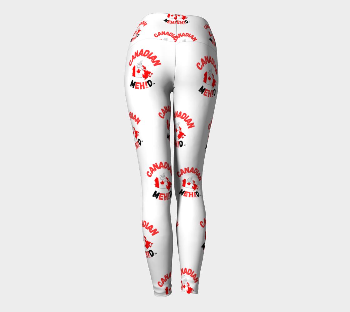 ALL OVER PRINT YOGA LEGGINGS - Canada map