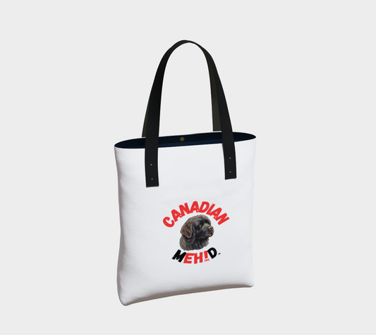 Market tote, poly canvas lined - Newfoundland dog