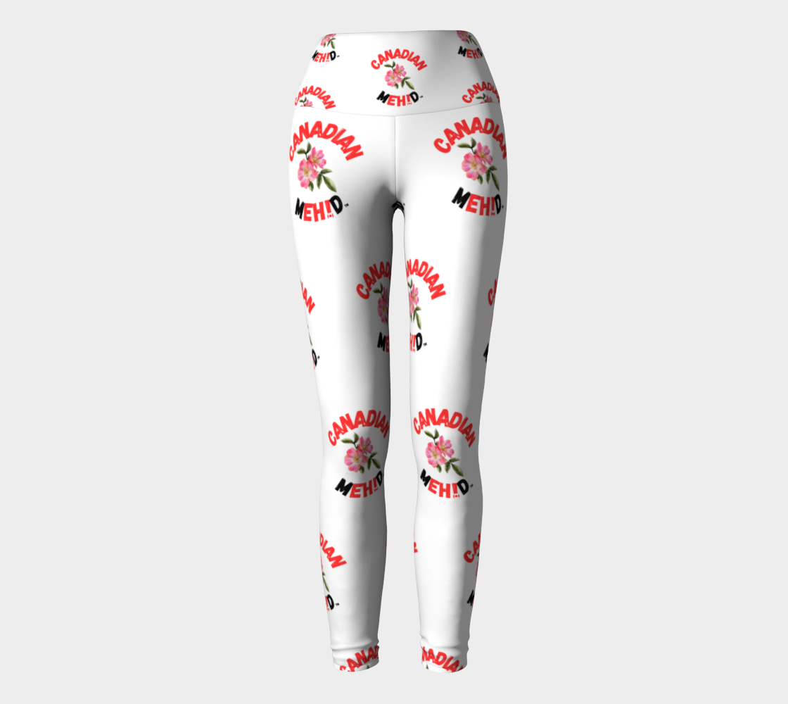ALL OVER PRINT YOGA LEGGINGS - Alberta wild rose