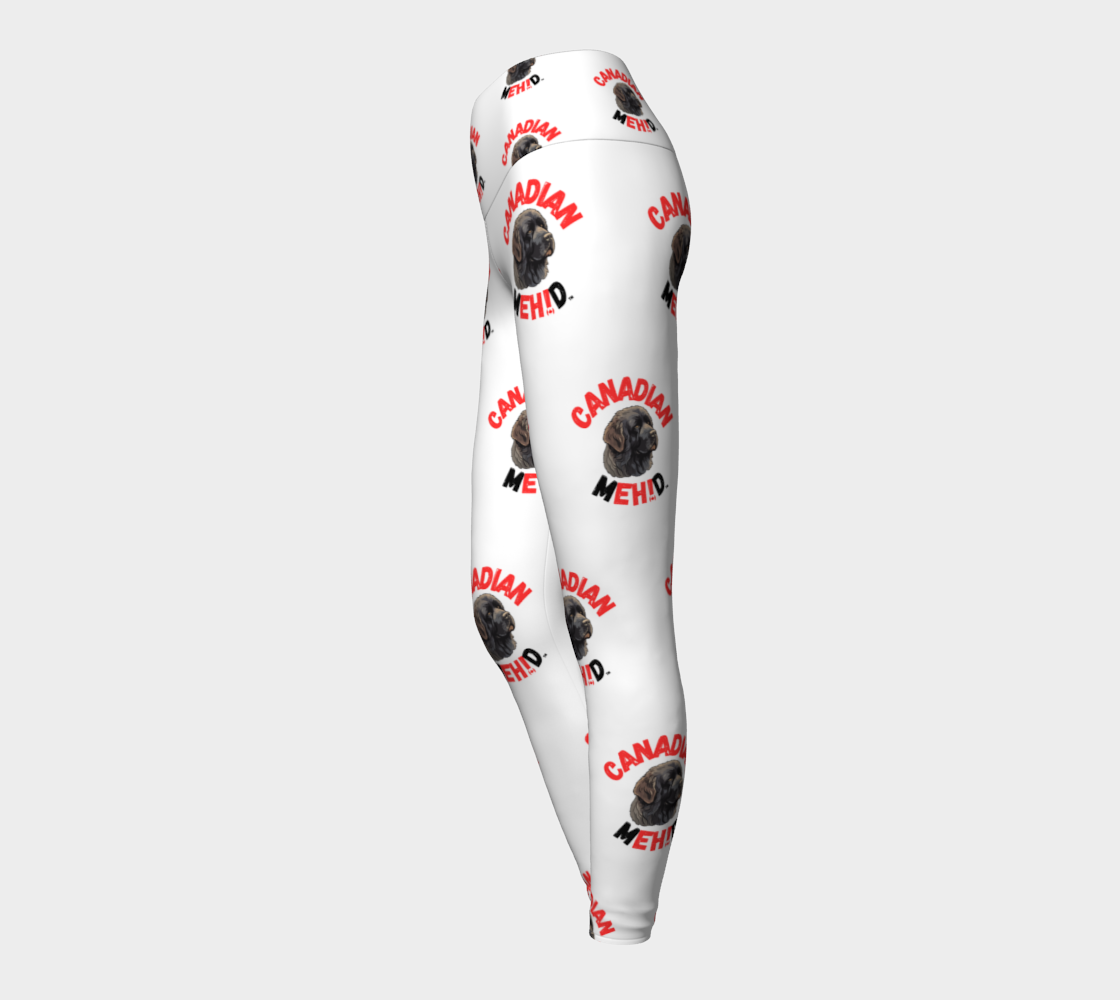 ALL OVER PRINT YOGA LEGGINGS - Newfoundland dog