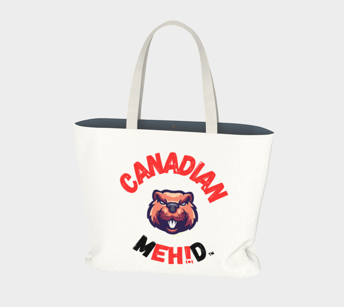 Large Basic tote, poly canvas lined - Beaver