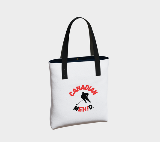 Market tote, poly canvas lined - Hockey Player