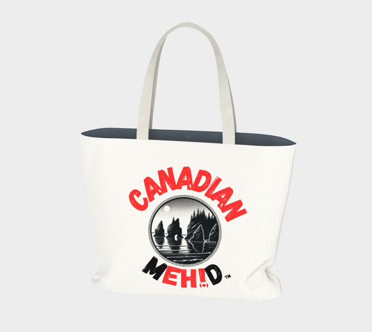 Large Basic tote, poly canvas lined - Bay of Fundy