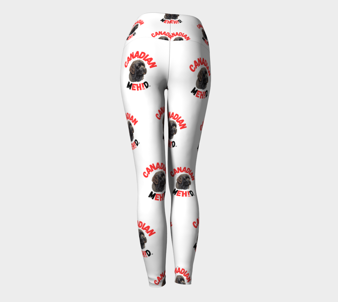 ALL OVER PRINT YOGA LEGGINGS - Newfoundland dog