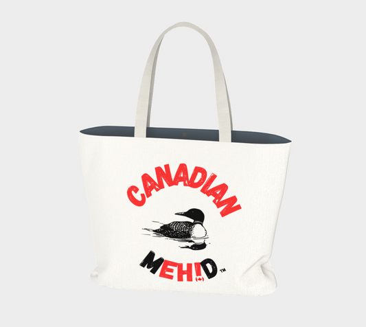 Large Basic tote, poly canvas lined - Loon