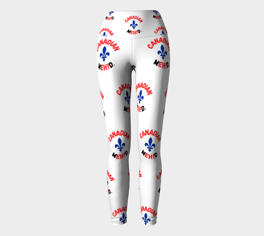 ALL OVER PRINT YOGA LEGGINGS - Fleur de lis