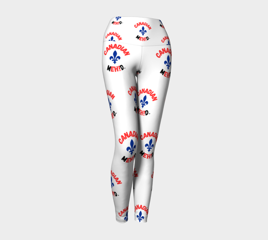 ALL OVER PRINT YOGA LEGGINGS - Fleur de lis