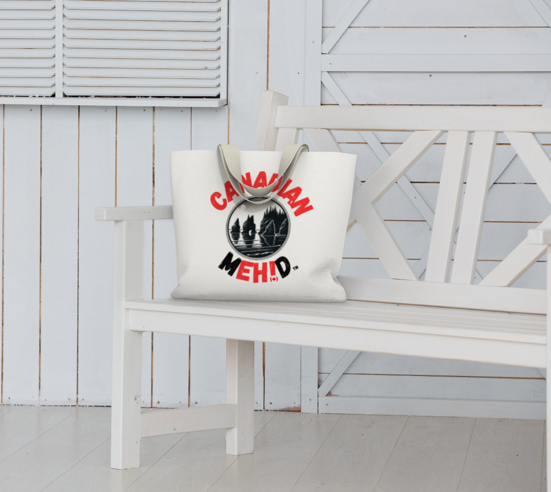 Large Basic tote, poly canvas lined - Bay of Fundy