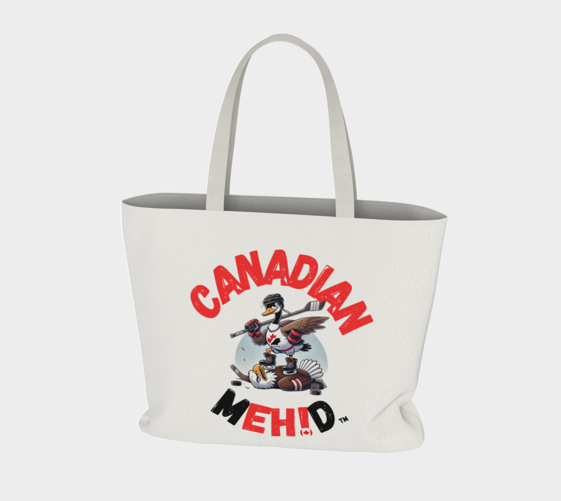 Large Basic tote, poly canvas lined -Goose and Eagle