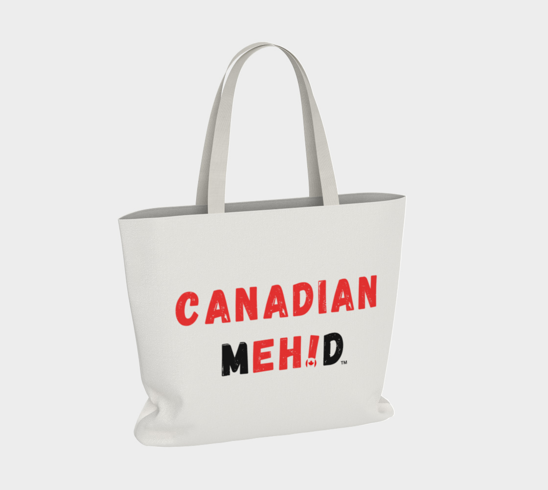 Large Basic tote, poly canvas lined - Canadian Meh!d