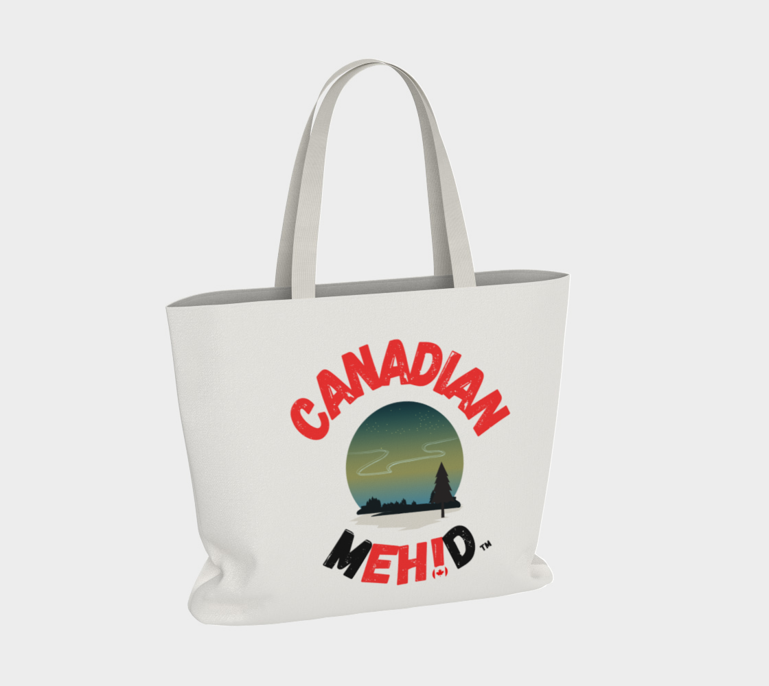 Large Basic tote, poly canvas lined - Northern lights