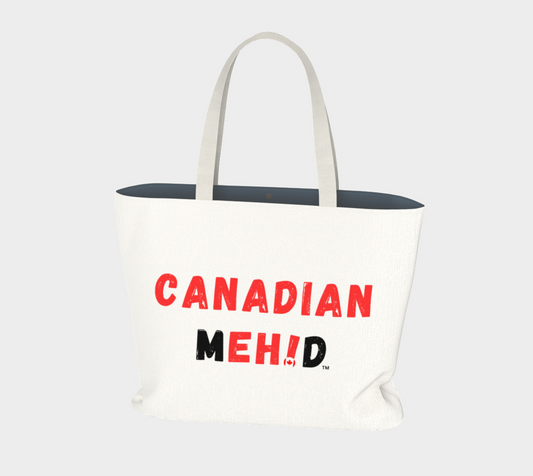 Large Basic tote, poly canvas lined - Canadian Meh!d