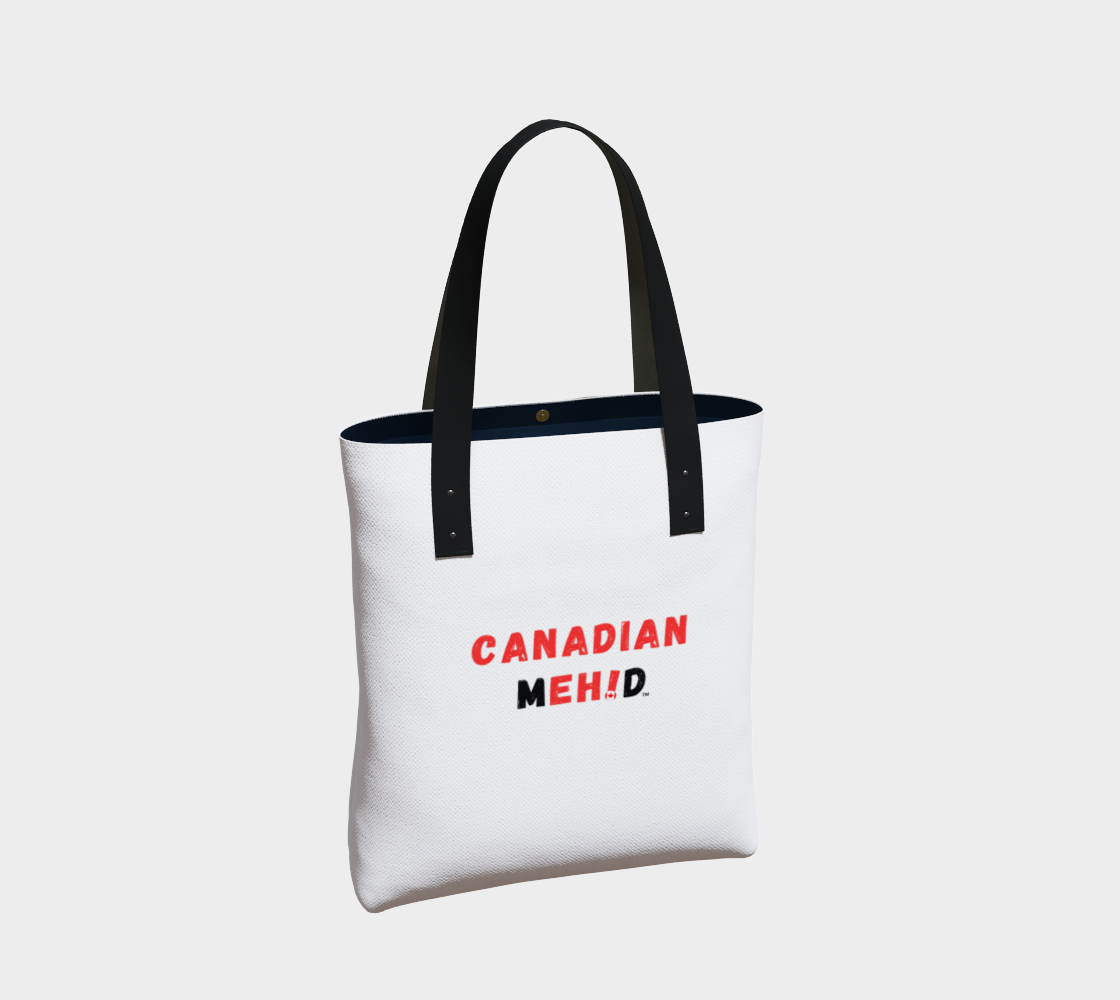 Market tote, poly canvas lined - Canadian Meh!d