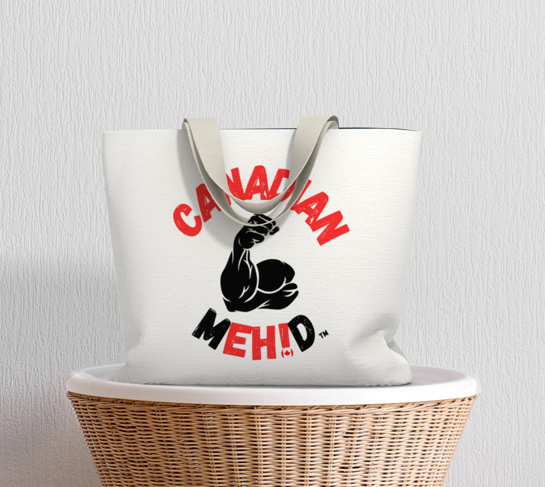 Large Basic tote, poly canvas lined - Muscel
