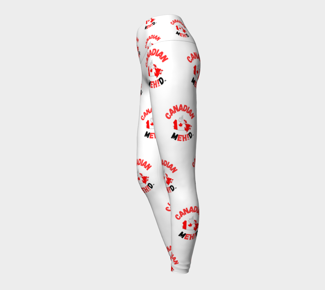 ALL OVER PRINT YOGA LEGGINGS - Canada map
