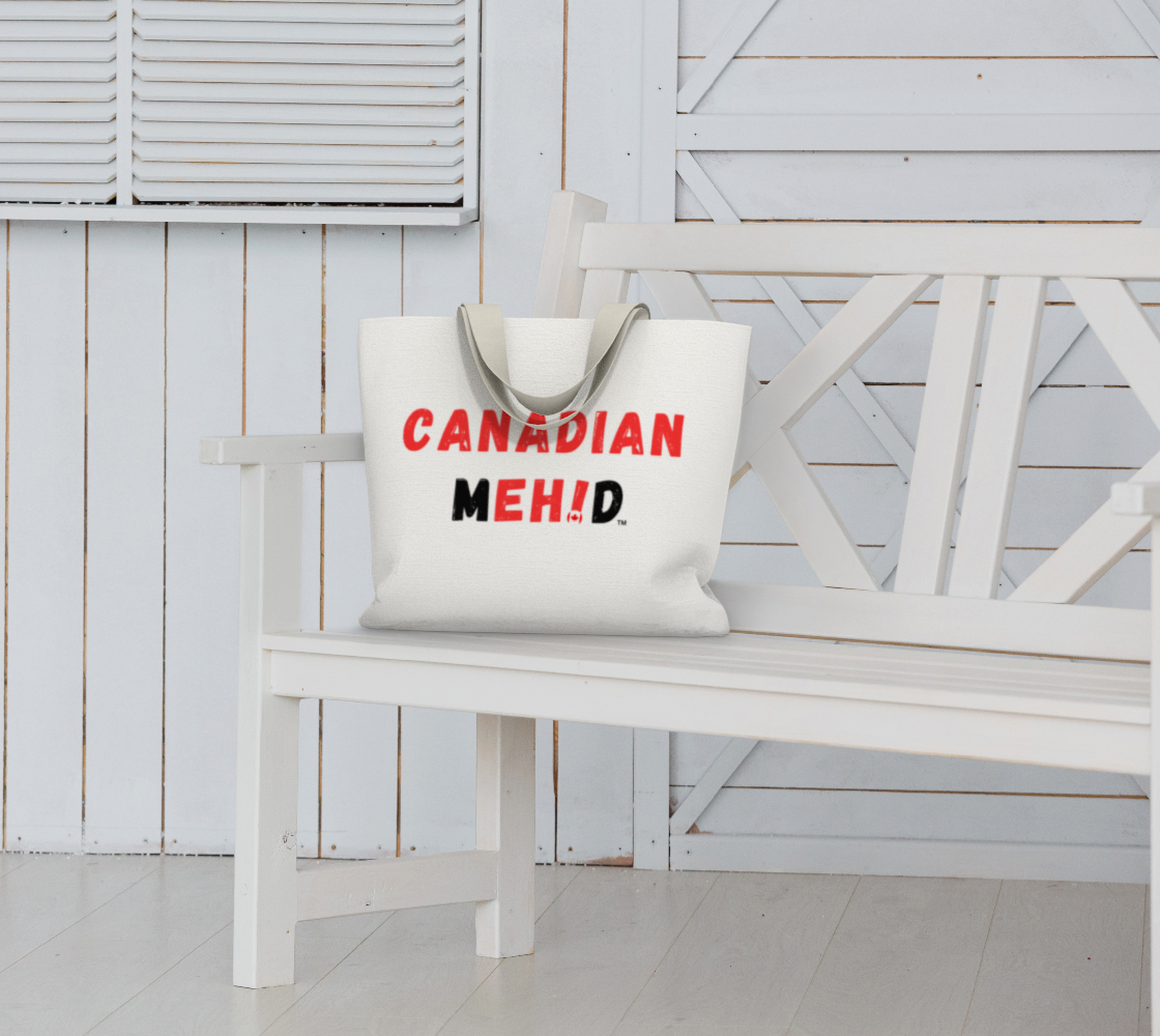 Large Basic tote, poly canvas lined - Canadian Meh!d