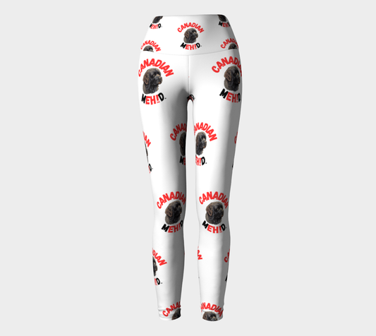 ALL OVER PRINT YOGA LEGGINGS - Newfoundland dog
