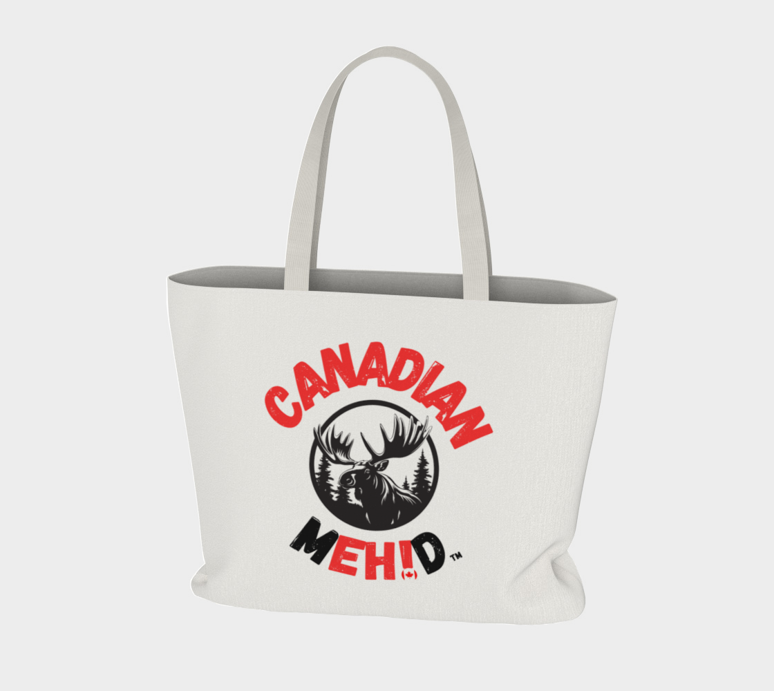 Large Basic tote, poly canvas lined - Moose