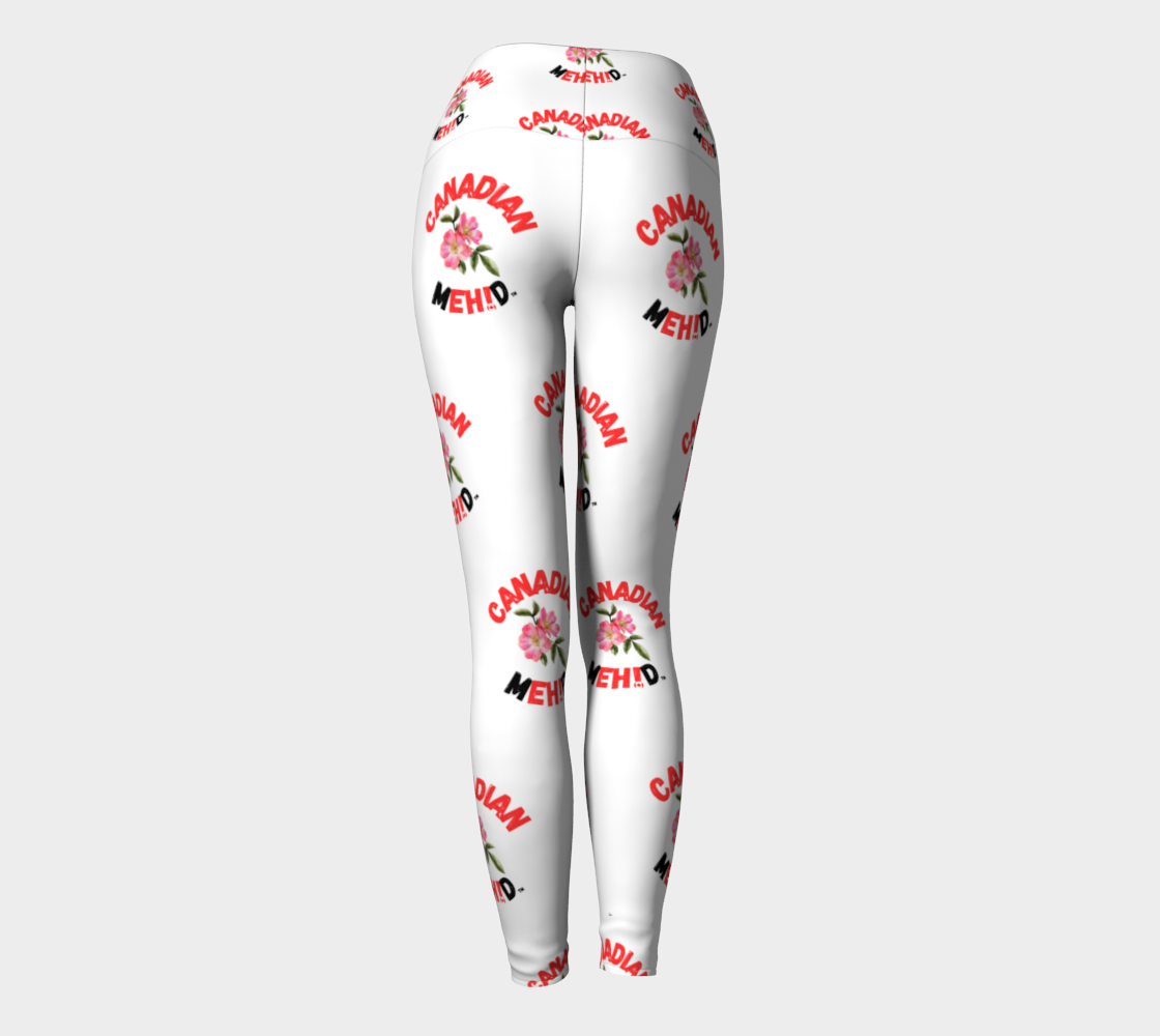ALL OVER PRINT YOGA LEGGINGS - Alberta wild rose