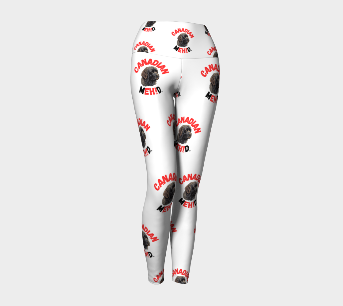 ALL OVER PRINT YOGA LEGGINGS - Newfoundland dog