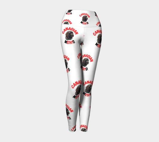 ALL OVER PRINT YOGA LEGGINGS - Newfoundland dog