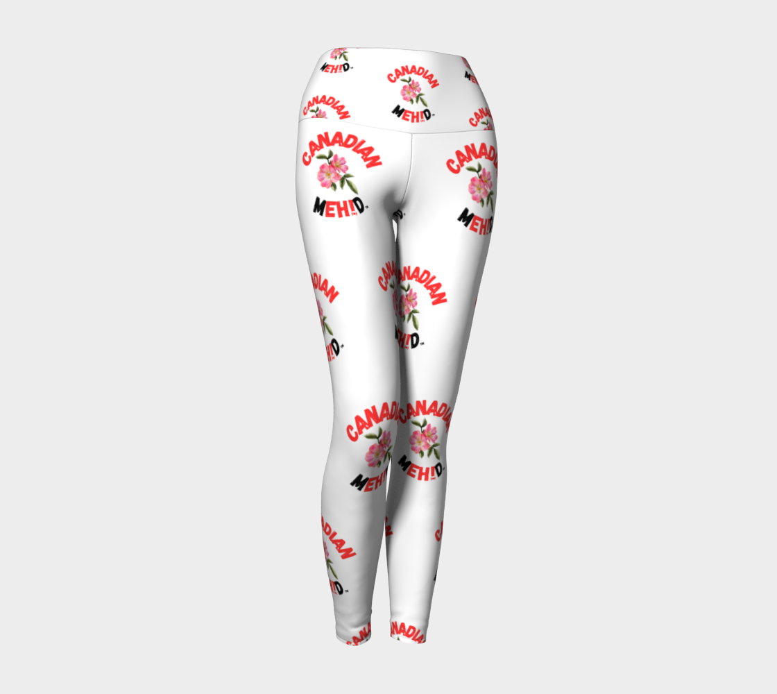 ALL OVER PRINT YOGA LEGGINGS - Alberta wild rose