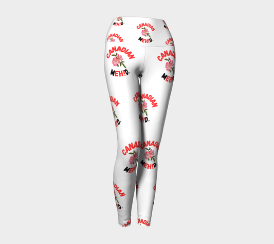 ALL OVER PRINT YOGA LEGGINGS - Alberta wild rose