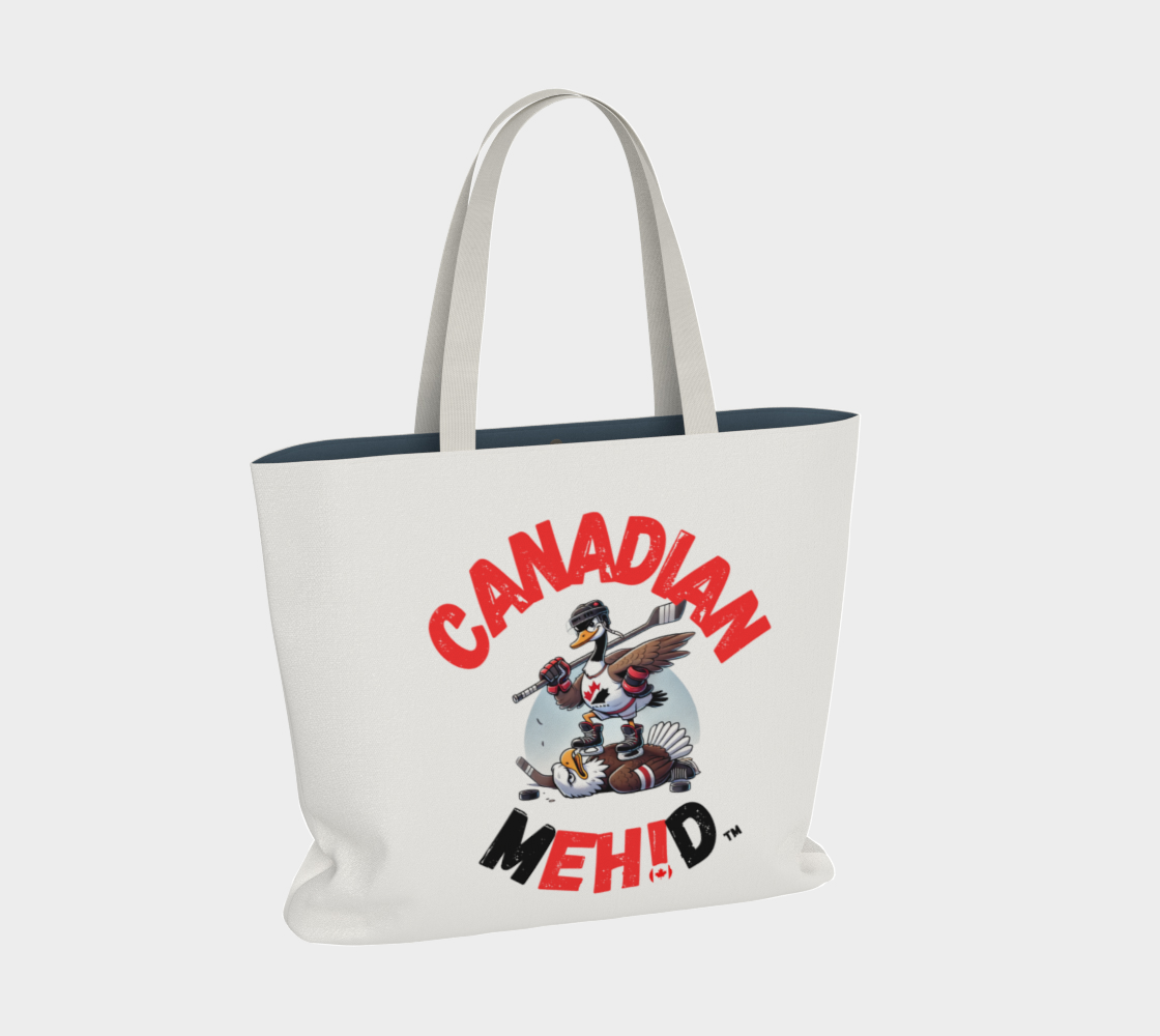 Large Basic tote, poly canvas lined -Goose and Eagle
