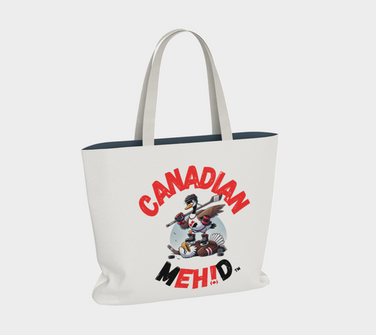 Large Basic tote, poly canvas lined -Goose and Eagle