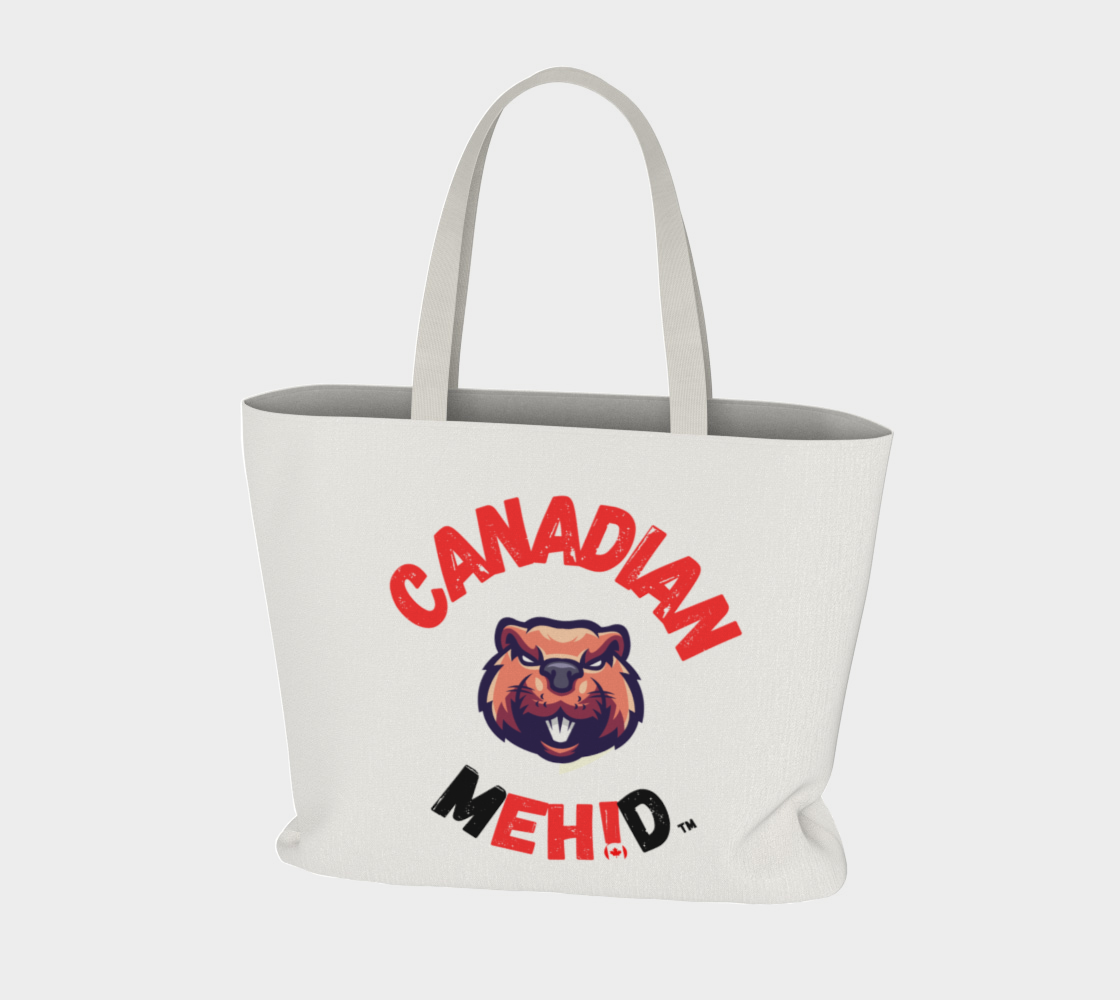 Large Basic tote, poly canvas lined - Beaver