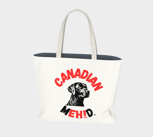 Large Basic tote, poly canvas lined - Labrador retriever