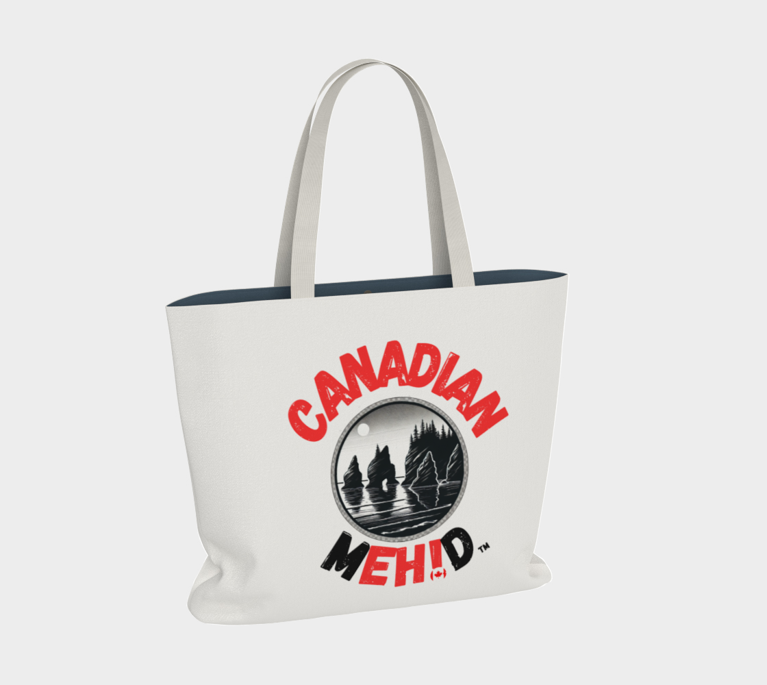 Large Basic tote, poly canvas lined - Bay of Fundy