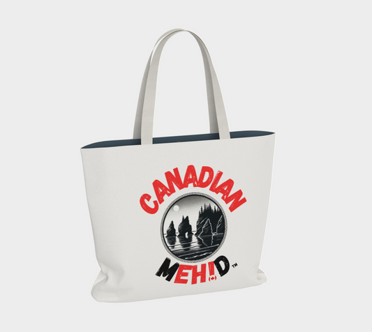 Large Basic tote, poly canvas lined - Bay of Fundy