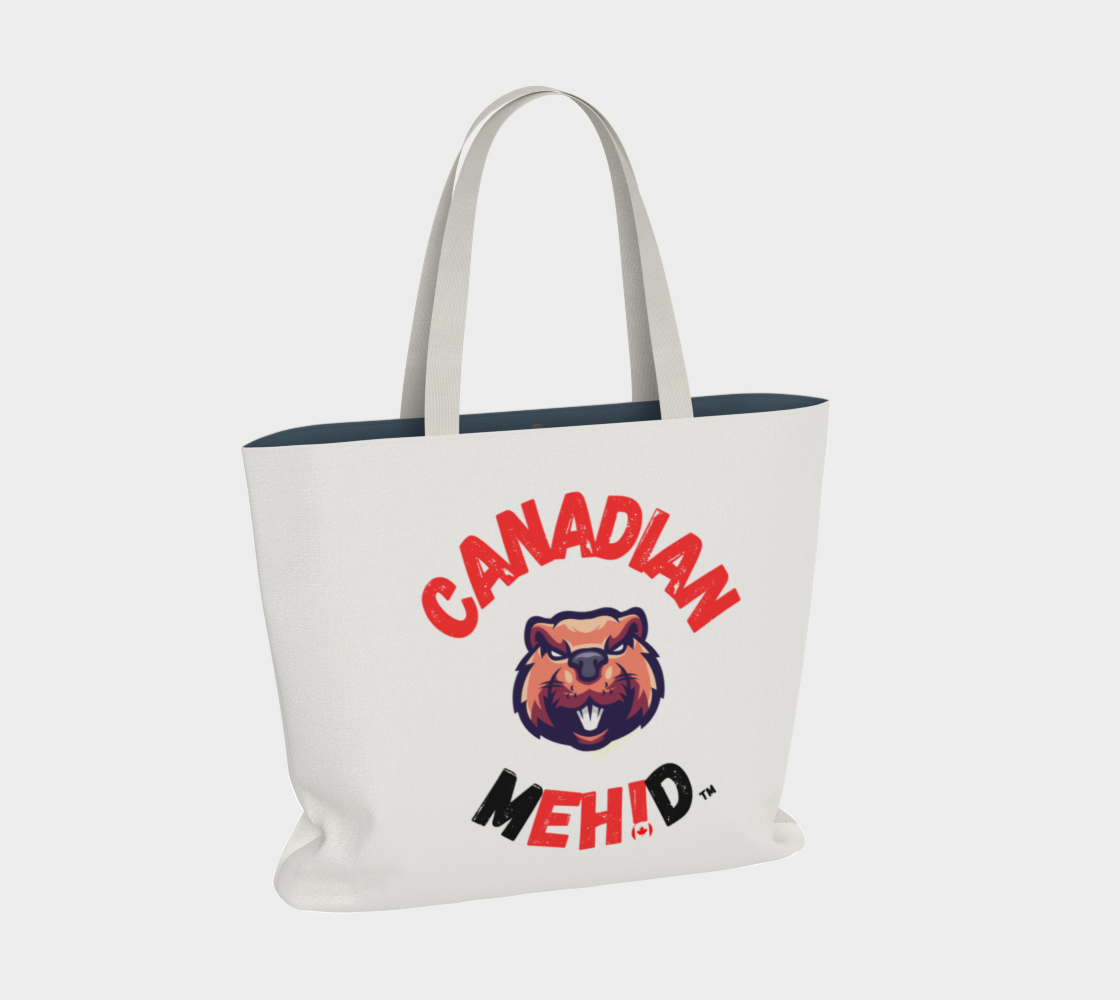 Large Basic tote, poly canvas lined - Beaver