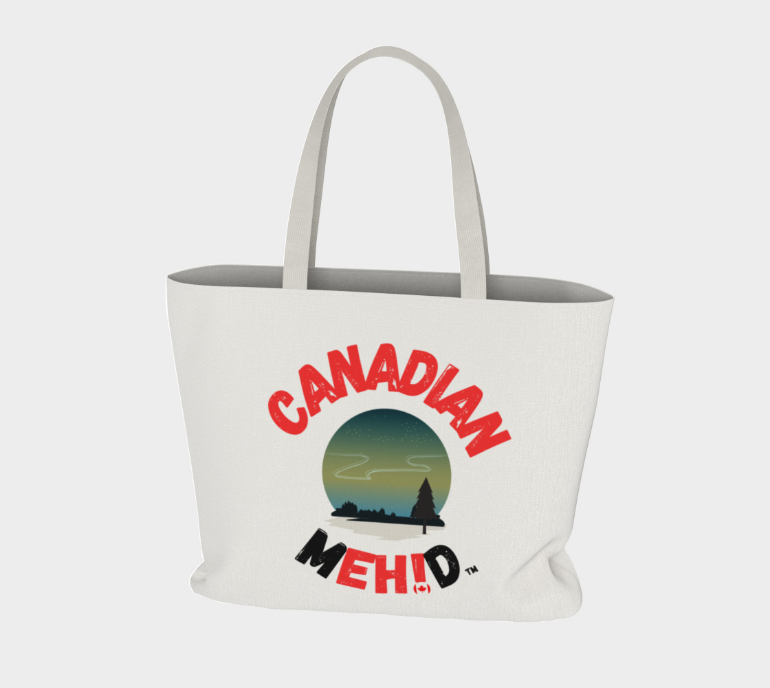 Large Basic tote, poly canvas lined - Northern lights