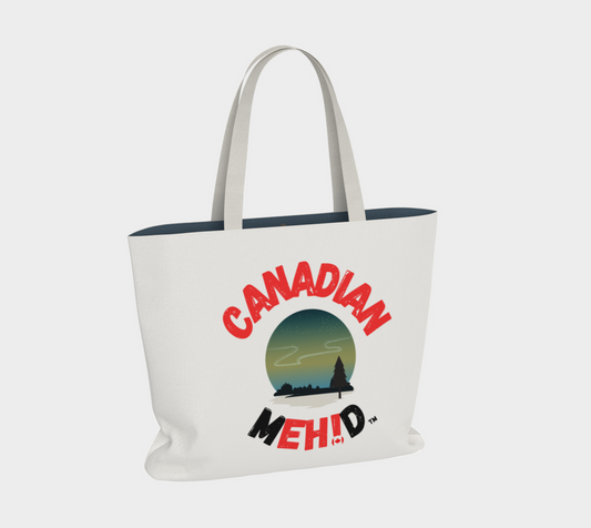 Large Basic tote, poly canvas lined - Northern lights